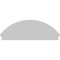 Ekena Millwork Segment Arch 3 Spoke Architectural Grade PVC Combination Pediment, 64"W x 22-7/8"H x 2-3/4"P PEDPC064X230SEG03 - alternate 4